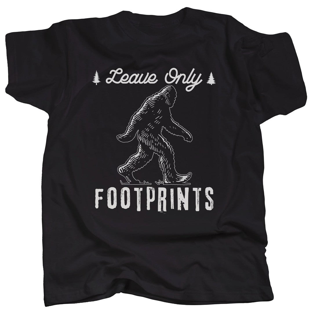 Bigfoot Hiker - Leave Only Footprints T-Shirt