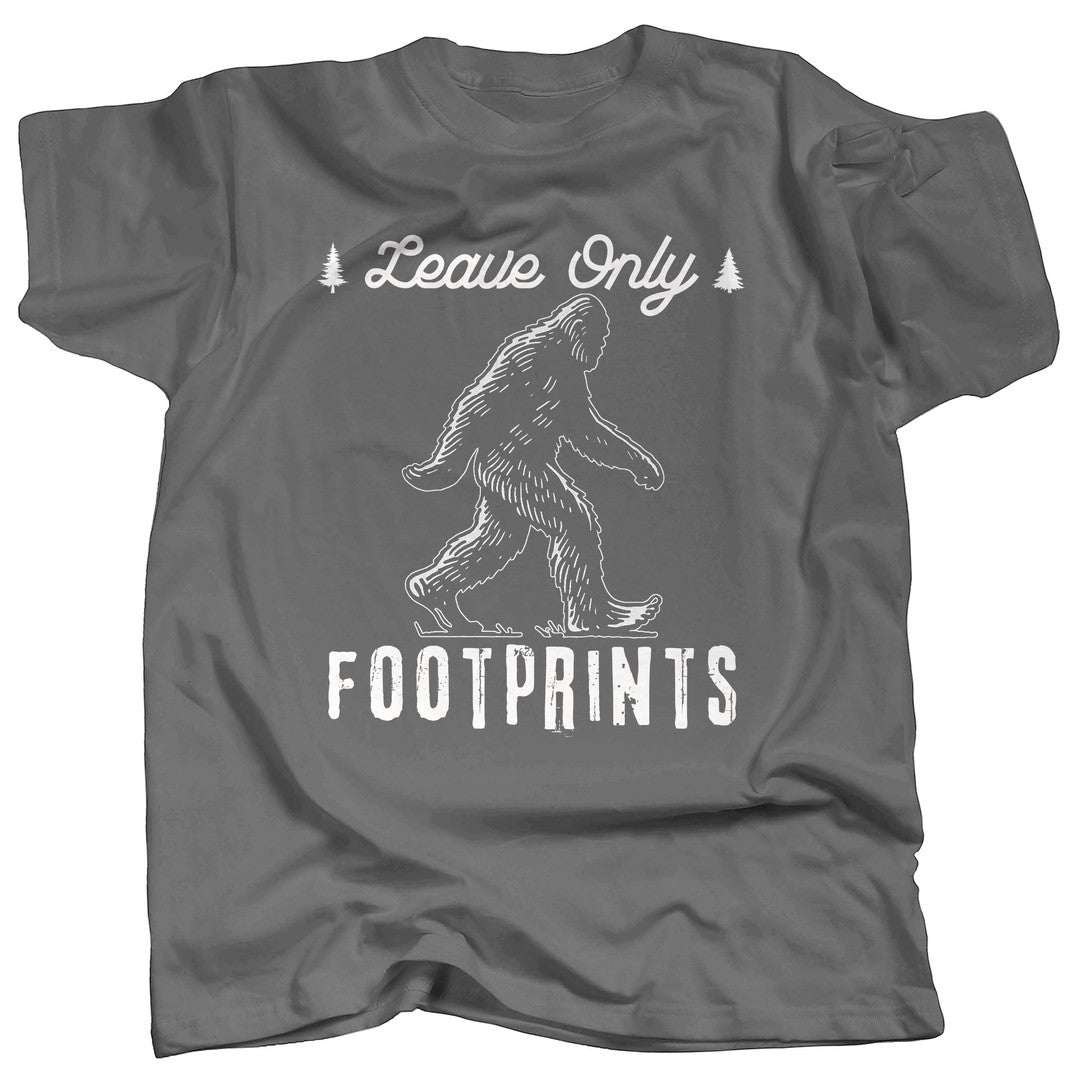 Bigfoot Hiker - Leave Only Footprints T-Shirt