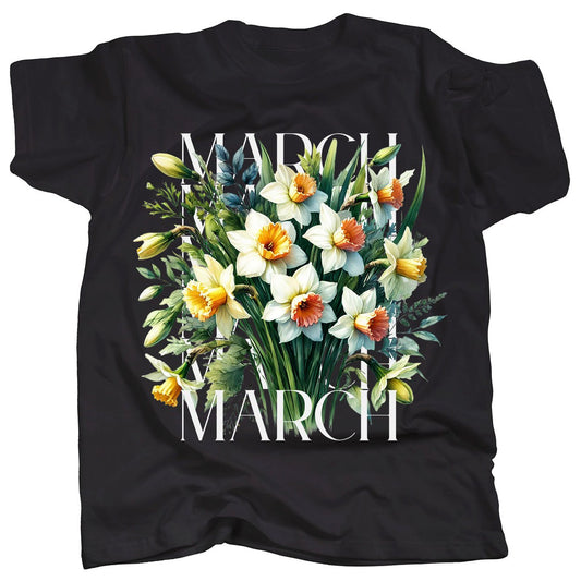 BIRTH FLOWER - MARCH - Daffodil - T-Shirt