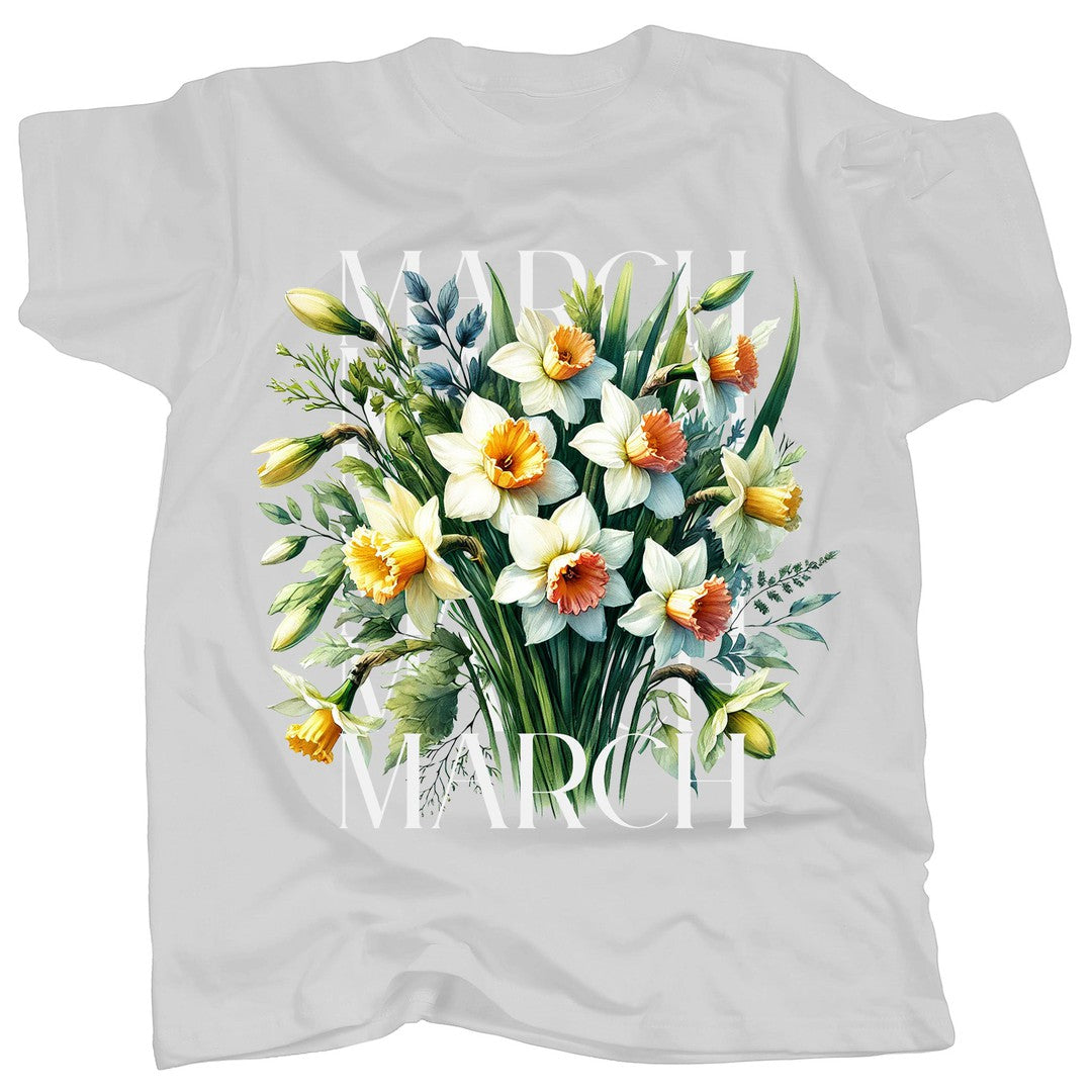 BIRTH FLOWER - MARCH - Daffodil - T-Shirt