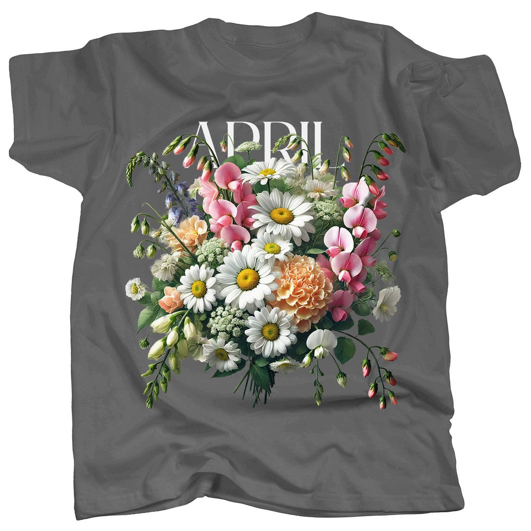 BIRTH FLOWER - APRIL - DAISY + SWEET PEA - Single - T-Shirt