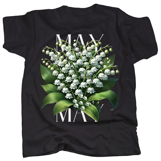 BIRTH FLOWER - MAY - LILY of the VALLEY - T-Shirt