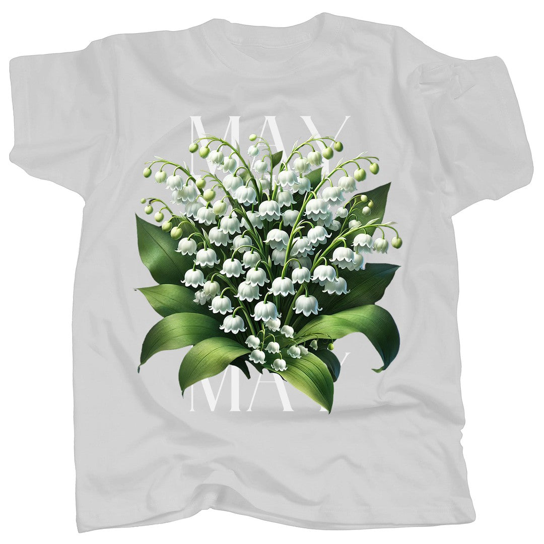 BIRTH FLOWER - MAY - LILY of the VALLEY - T-Shirt