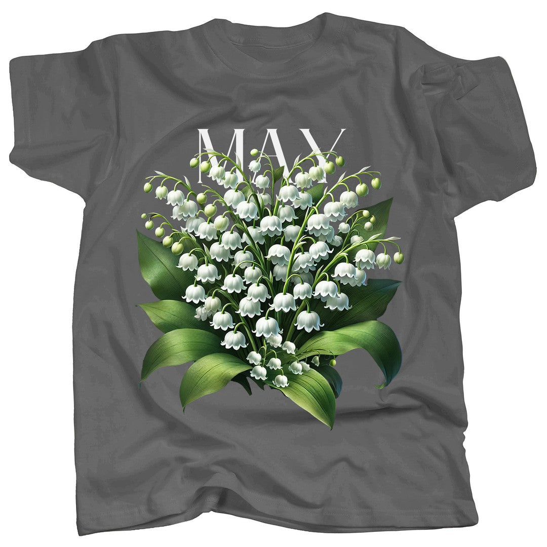 BIRTH FLOWER - MAY - LILY of the VALLEY - Single - T-Shirt