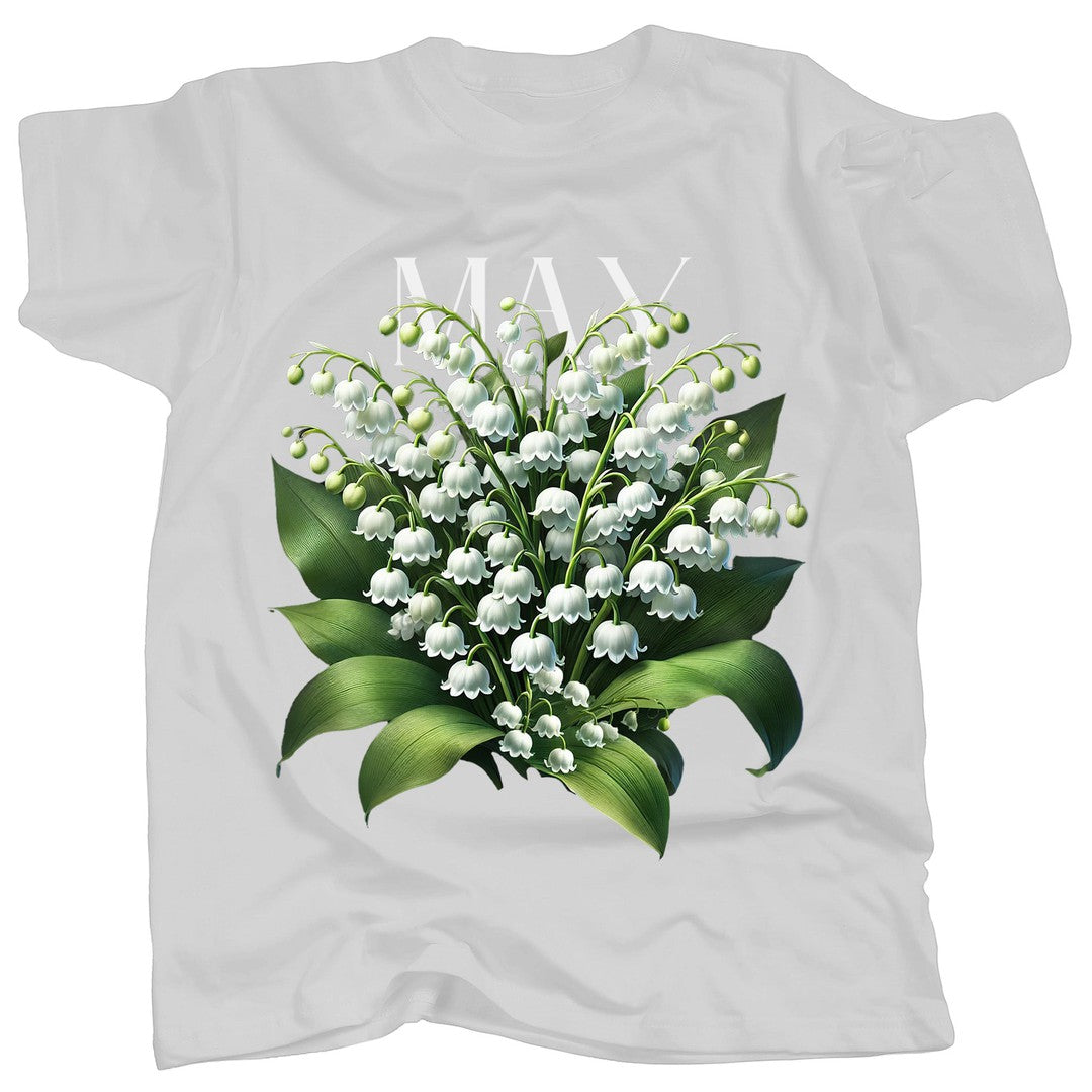 BIRTH FLOWER - MAY - LILY of the VALLEY - Single - T-Shirt
