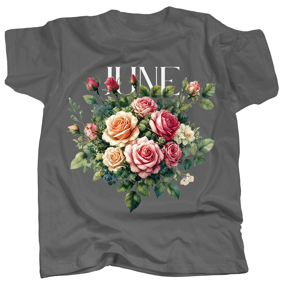 BIRTH FLOWER - JUNE - ROSE - Single - T-Shirt