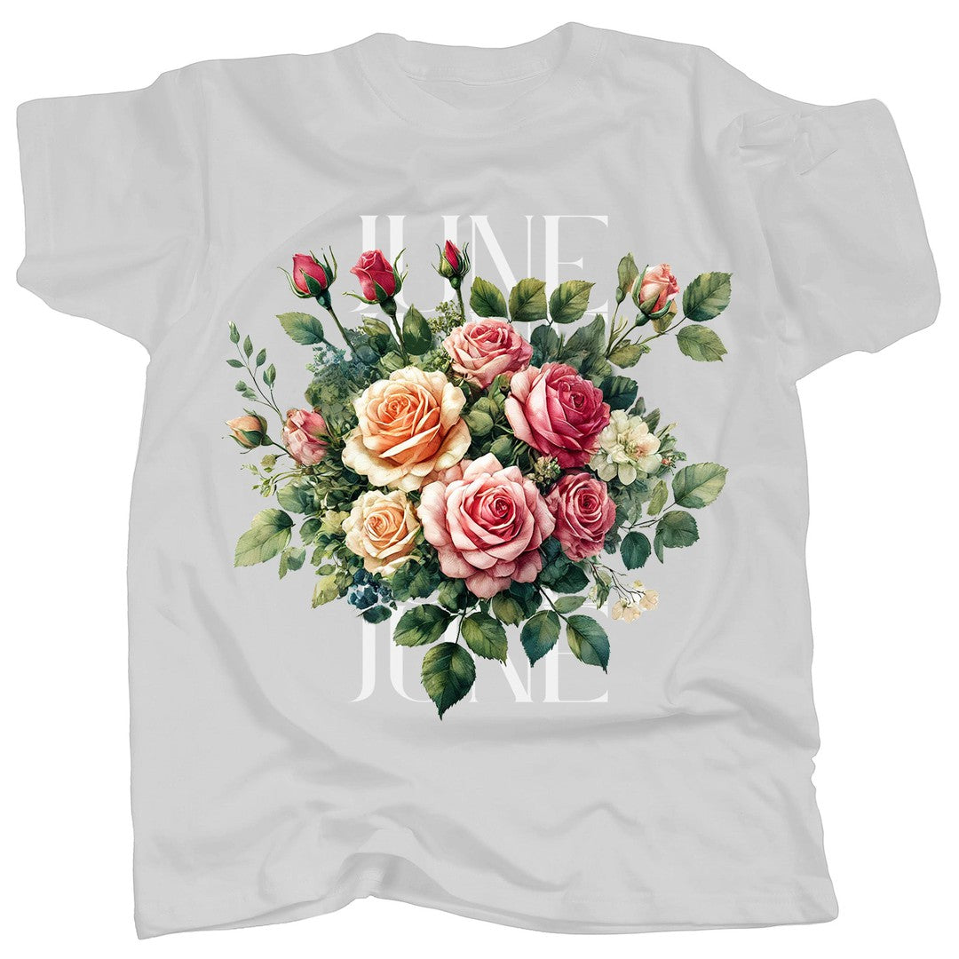 BIRTH FLOWER - JUNE - ROSE - T-Shirt