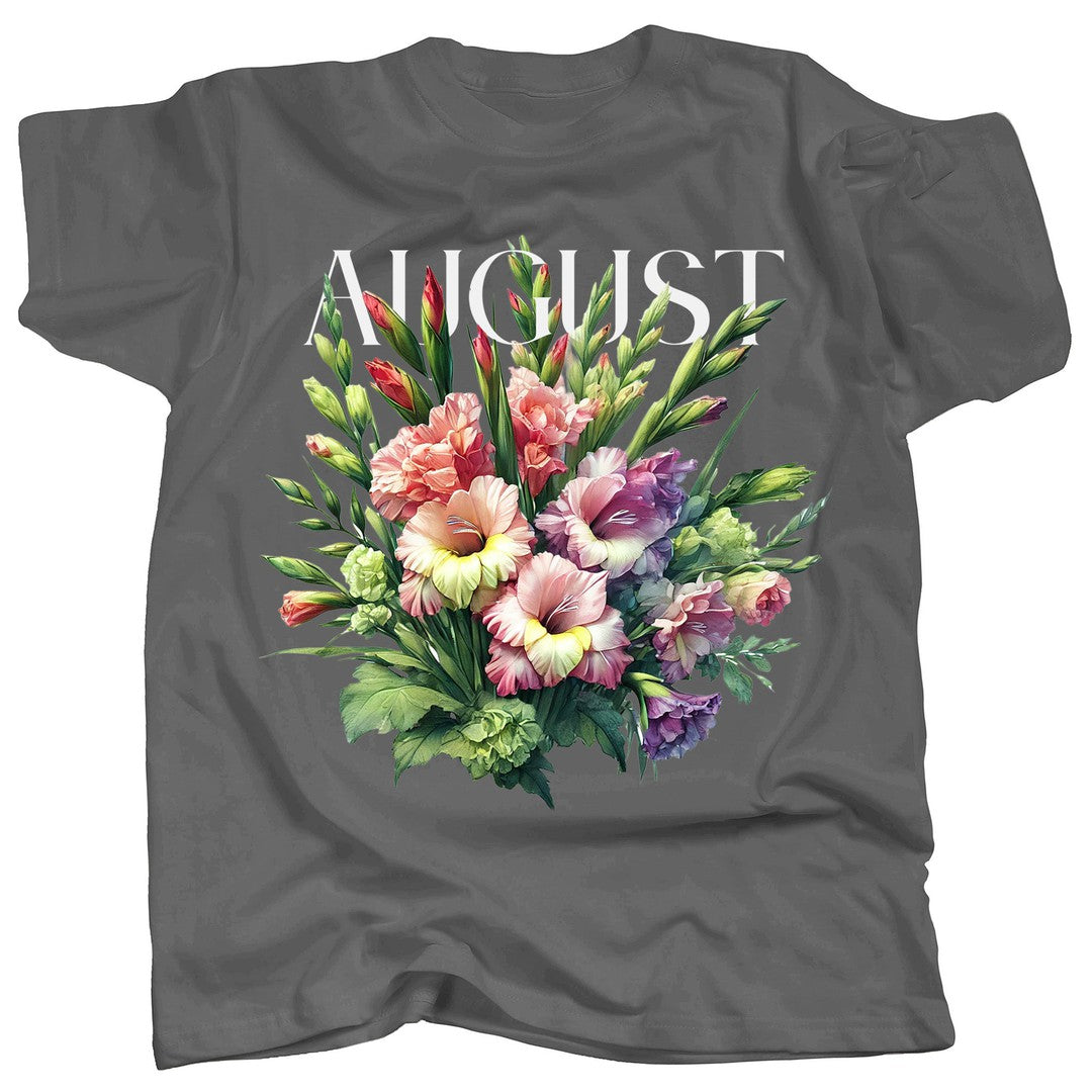 BIRTH FLOWER - AUGUST - GLADIOLUS - Single - T-Shirt
