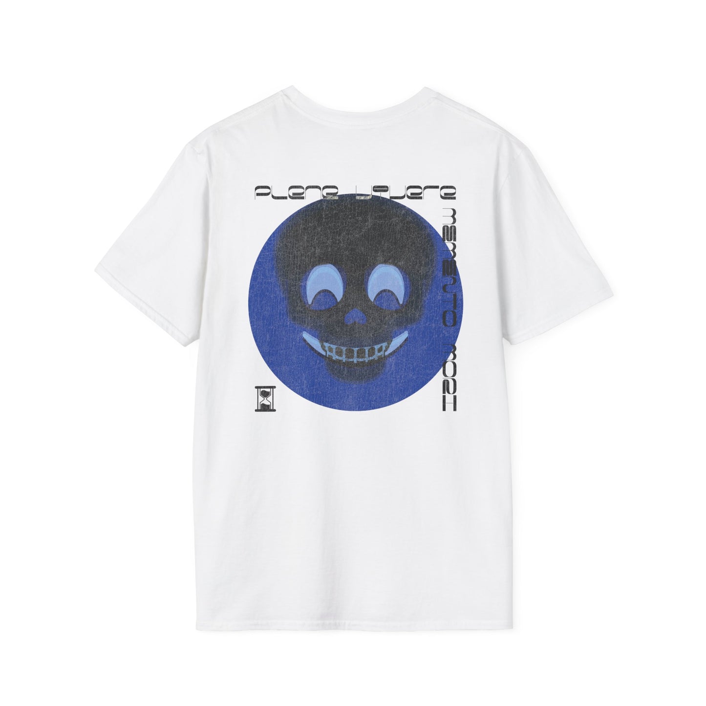 Plene Vivere / Memento Mori - Skull in Smiley - Graphic T-Shirt BACK PRINT