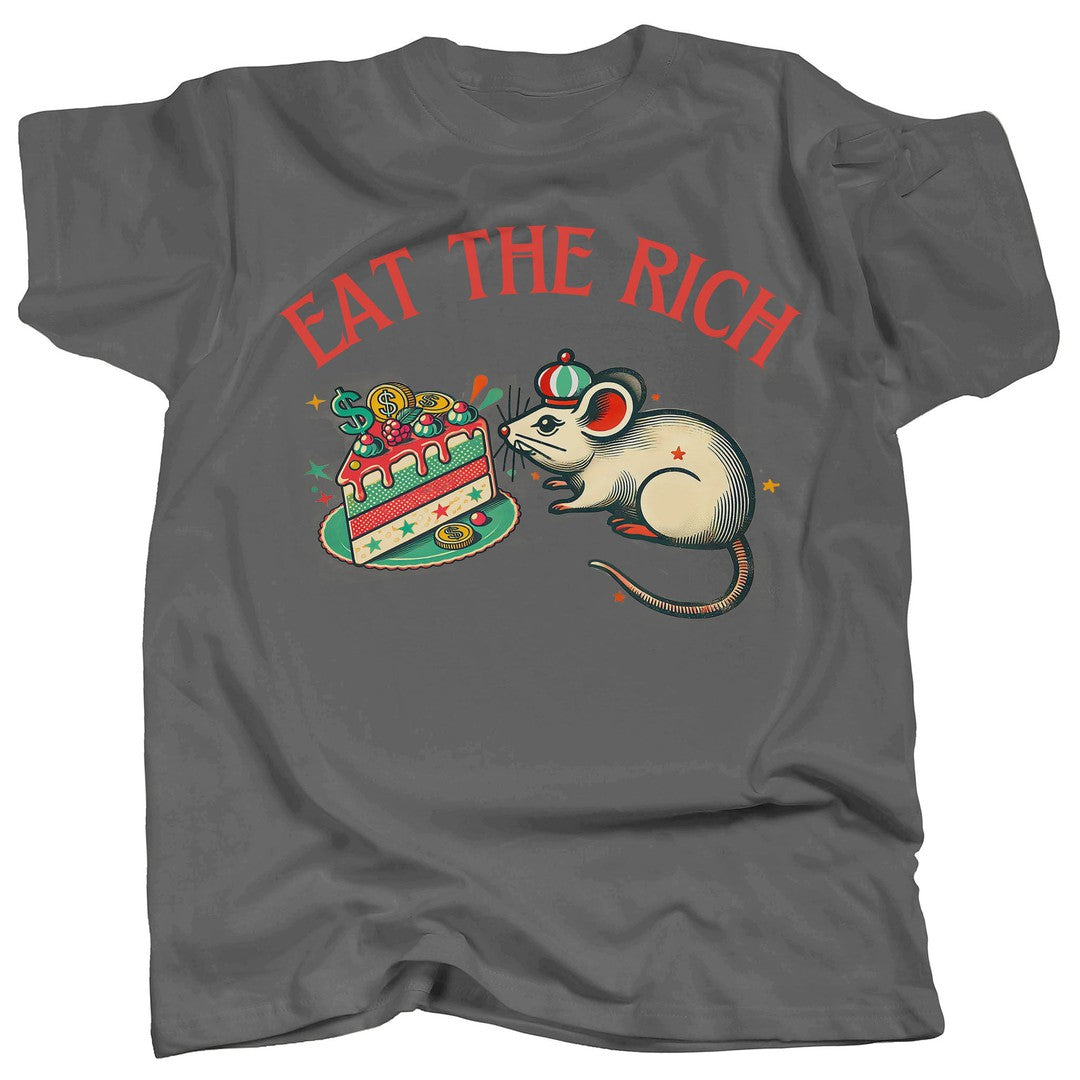 EAT THE RICH - Cute Rat T-Shirt