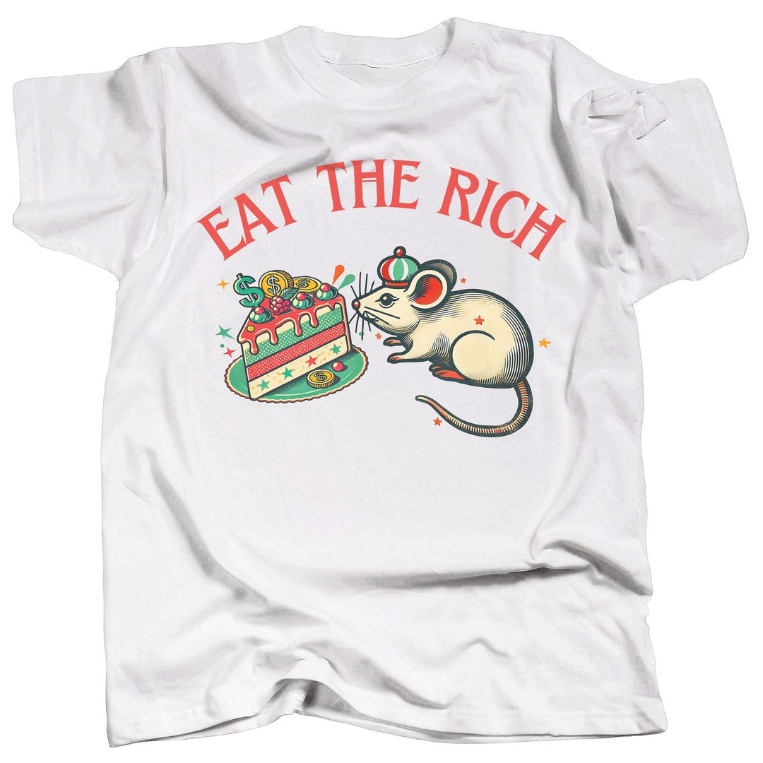 EAT THE RICH - Cute Rat T-Shirt
