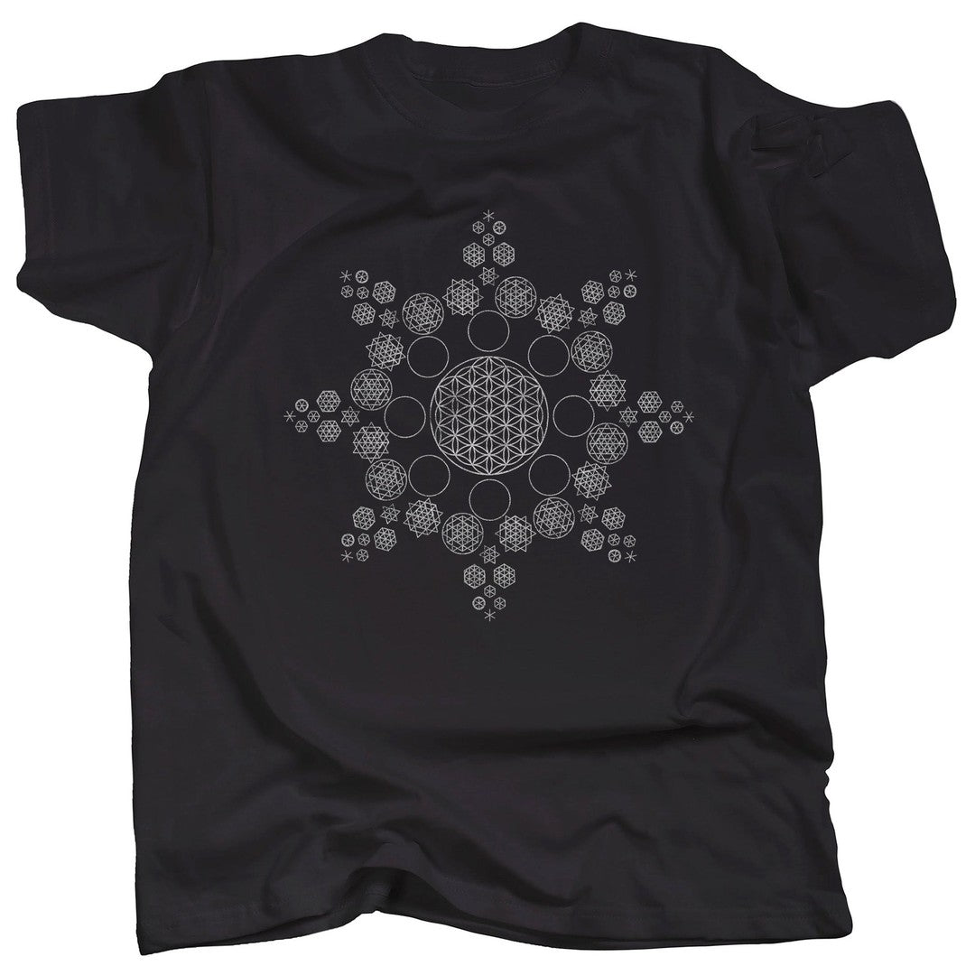 FLOWER OF LIFE STAR MANDALA - T-Shirt
