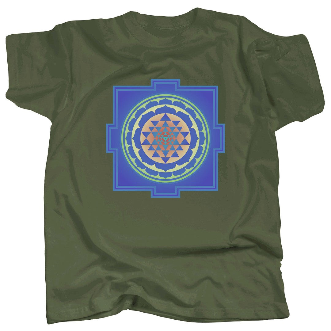 SRI YANTRA - BLUE - T-Shirt