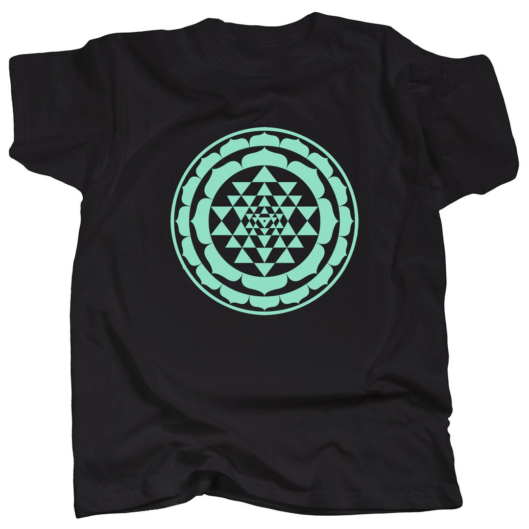SRI YANTRA MONO - MINT - T-Shirt