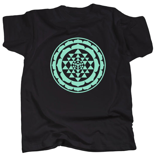 SRI YANTRA MONO - MINT - T-Shirt