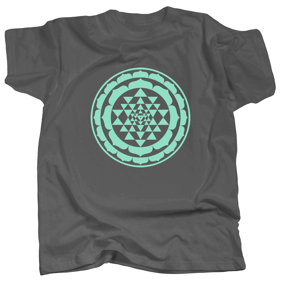 SRI YANTRA MONO - MINT - T-Shirt