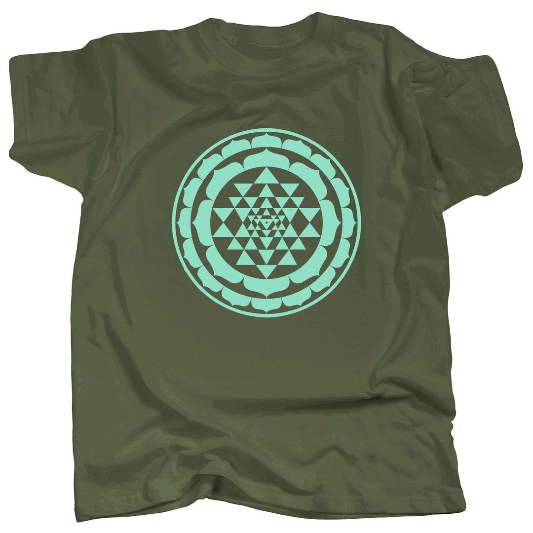SRI YANTRA MONO - MINT - T-Shirt