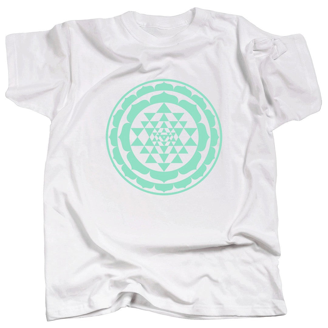 SRI YANTRA MONO - MINT - T-Shirt