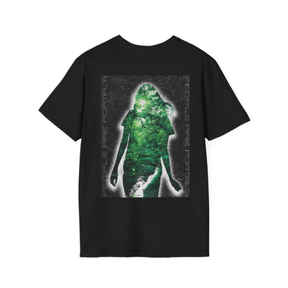 PEOPLE ARE PORTALS - Nature Vortex Graphic T-Shirt BACK PRINT