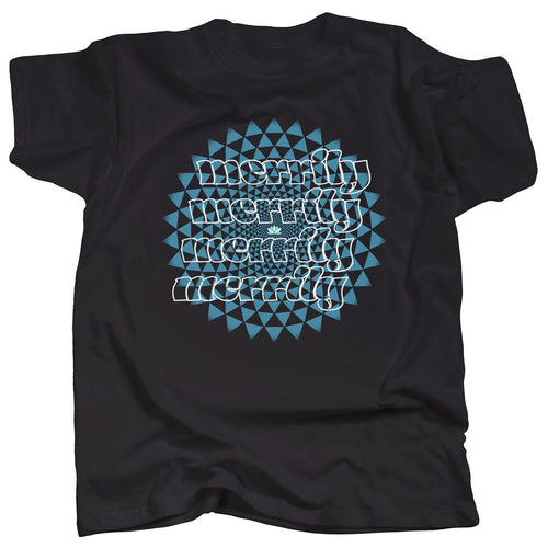 BLUE 1000 PETAL LOTUS - MERRILY T-Shirt - T-Shirt