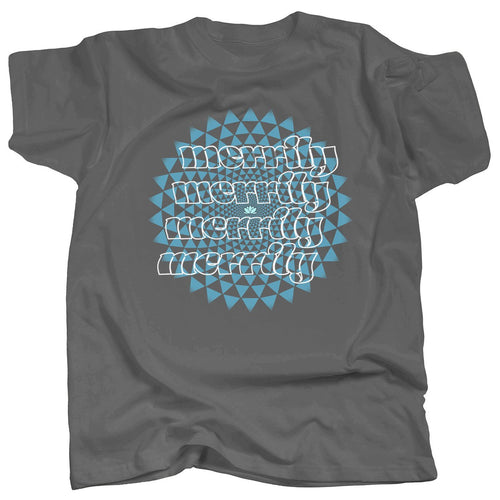 BLUE 1000 PETAL LOTUS - MERRILY T-Shirt - T-Shirt
