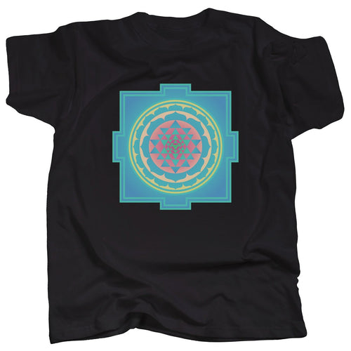 SRI YANTRA - TURQUOISE - T-Shirt
