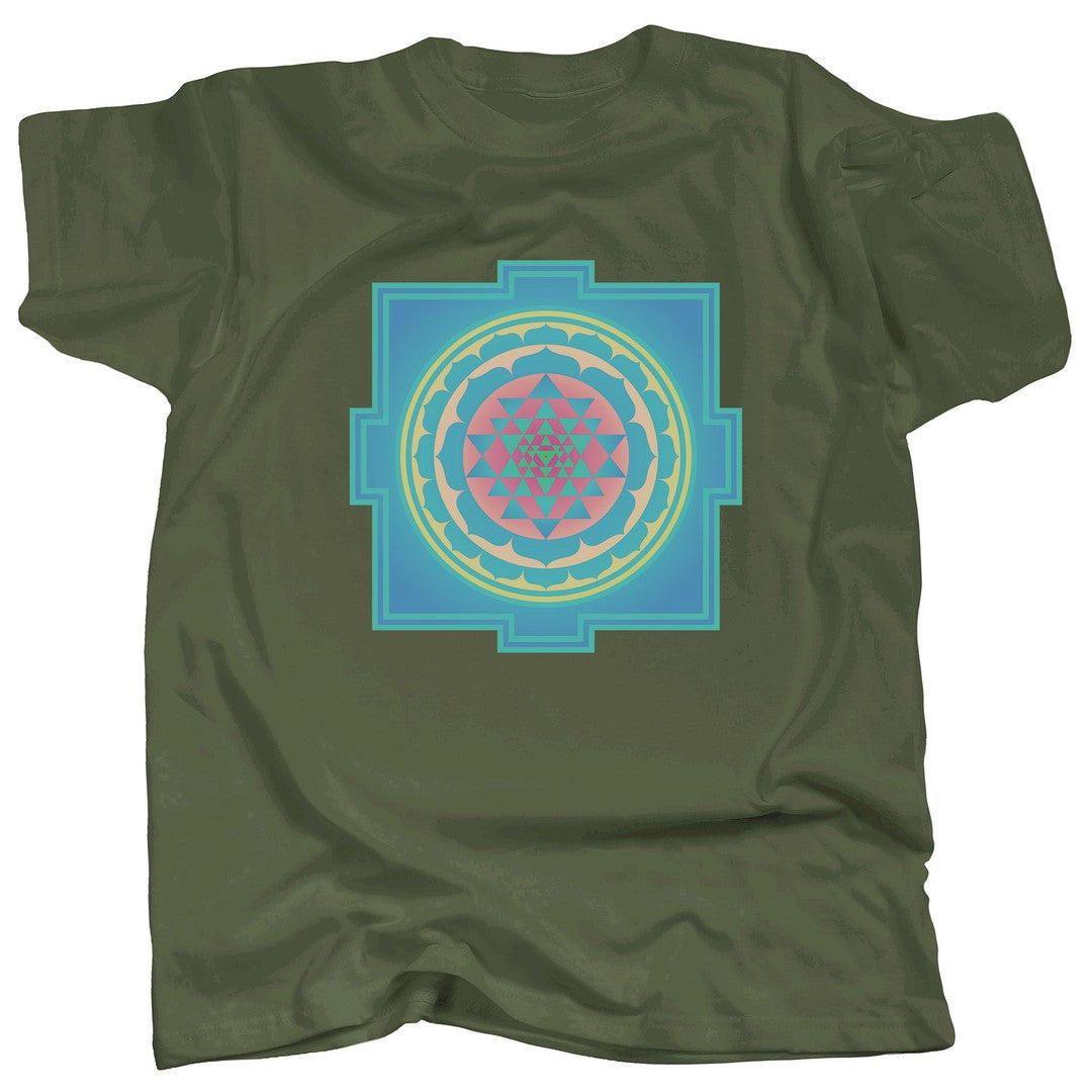 SRI YANTRA - TURQUOISE - T-Shirt