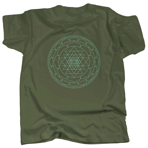 SRI YANTRA LINE - MINT - T-Shirt